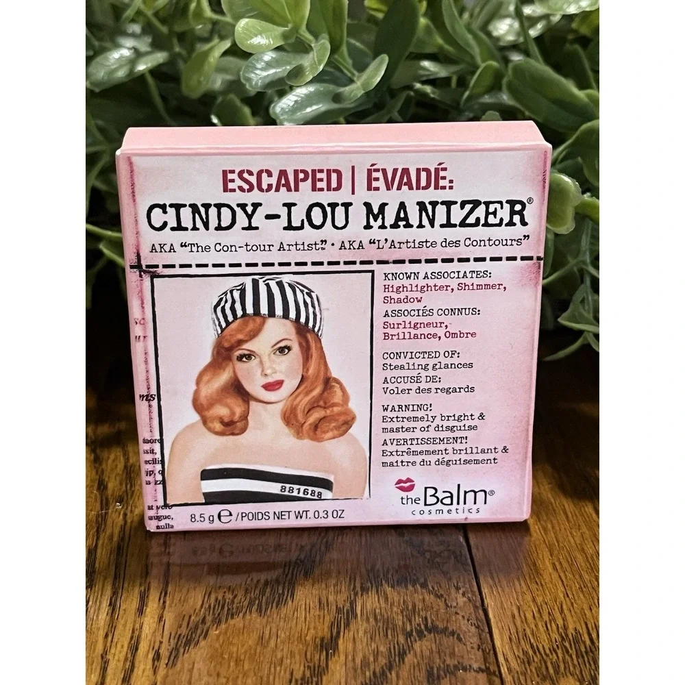 THE BALM COSMETICS CINDY-LOU MANIZER HIGHLIGHTER SHIMMER EYESHADOW ORIGINAL 8.5g